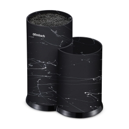 Peilių stovas dvigubas "Juodas marmuras"